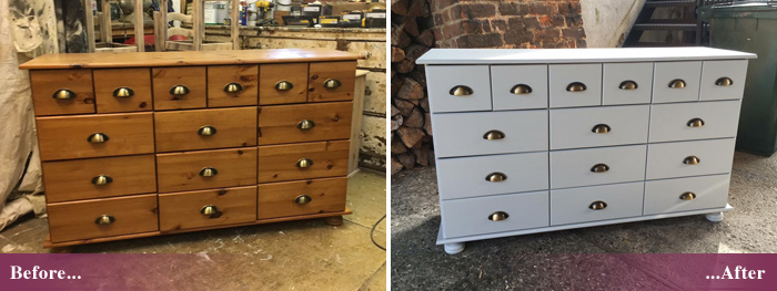 Furniture stripping and repainting